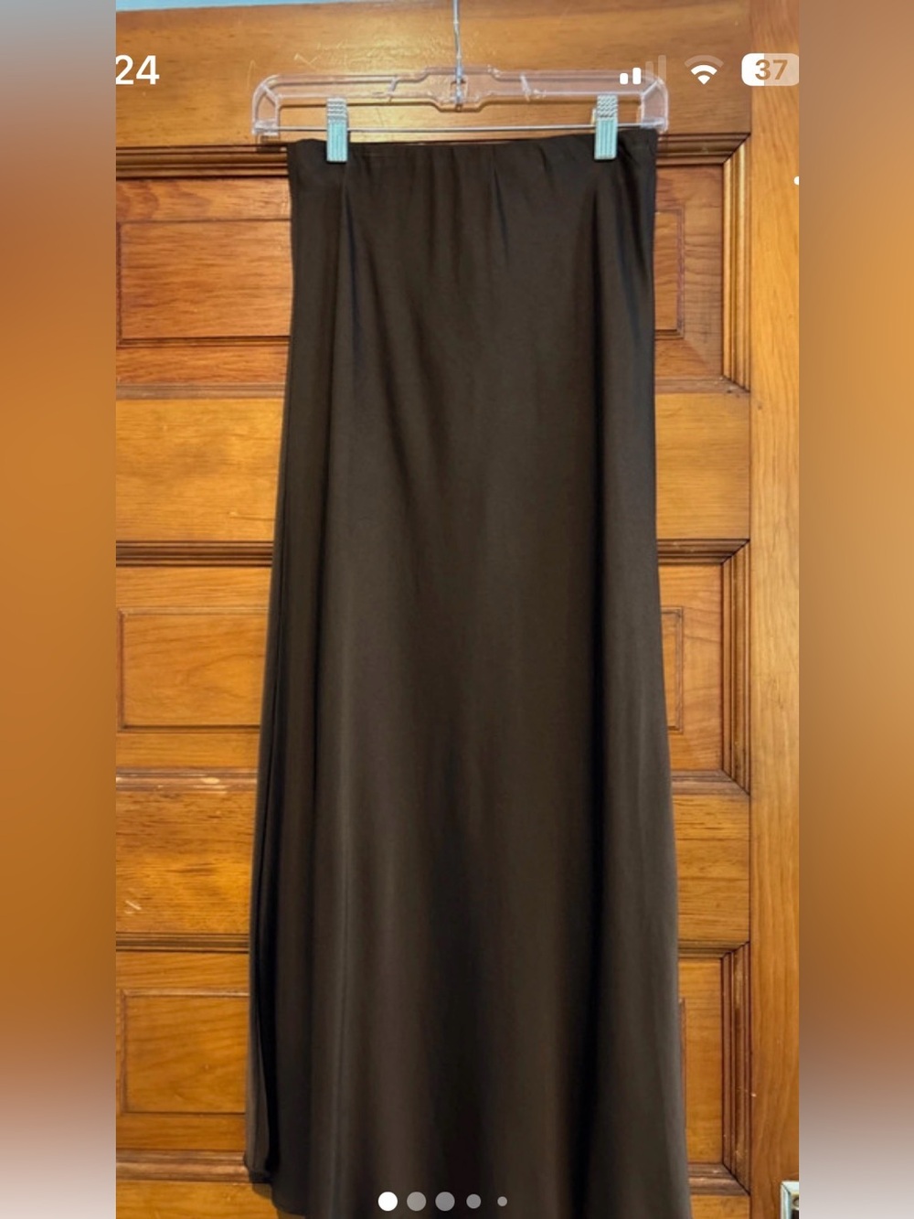 Women's Brown Maxi Skirt - Sleek Pull-On Style